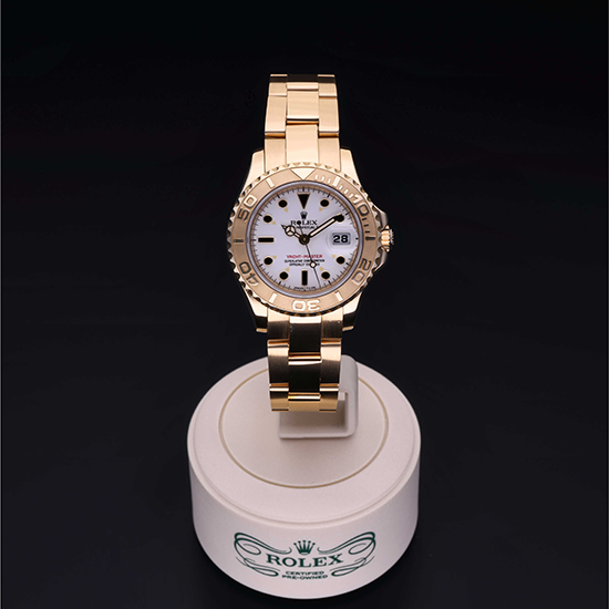 Rolex Certified Pre-Owned: Oyster Perpetual Yacht-Master 29, 29 mm, in Oro 18 CT.G,  1995, 69628