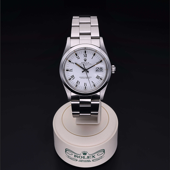 Rolex Certified Pre-Owned: Oyster Perpetual  Date 34, 34 mm, in Acciaio,  1986, 15000
