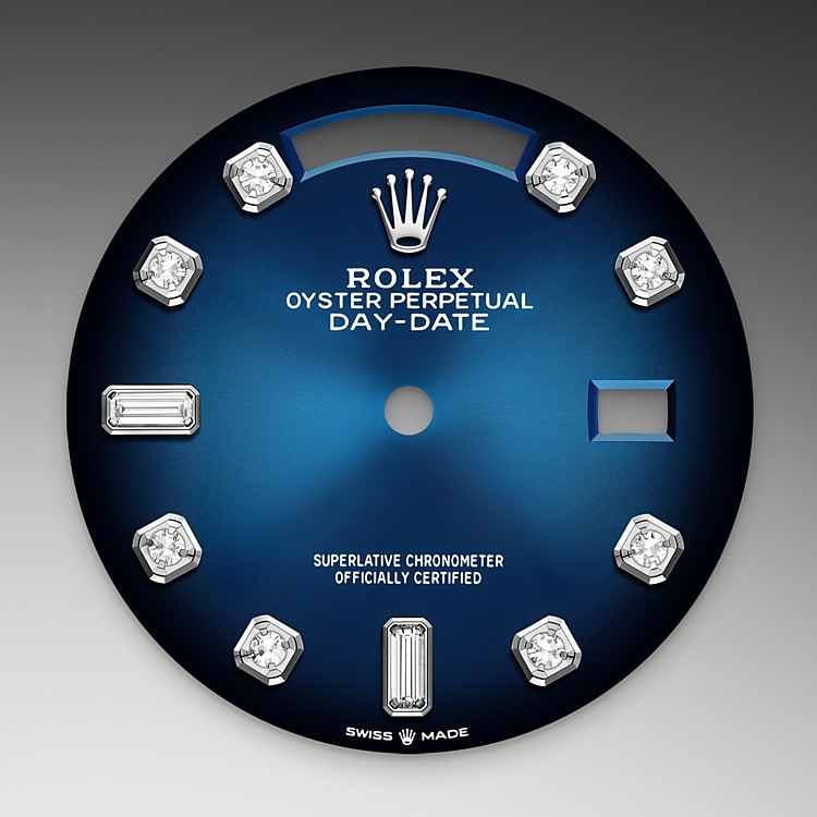 Day-Date M128239-0023 - Il quadrante blu <i>ombré</i> | L'Angolo delle Ore