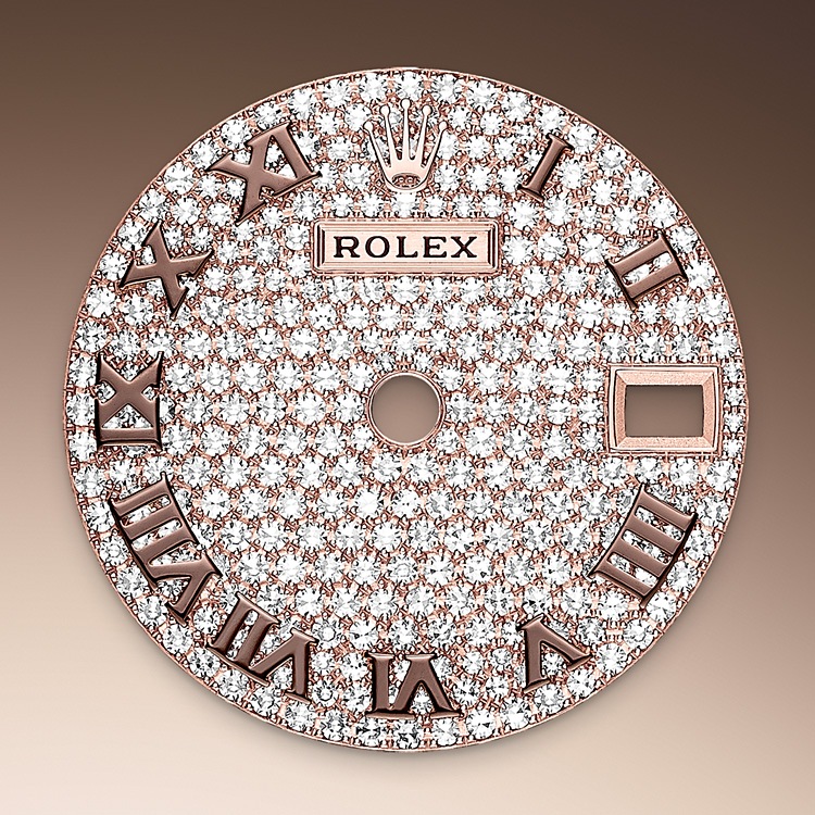 Lady-Datejust M279135RBR-0021 - Il quadrante con pavé di diamanti | L'Angolo delle Ore