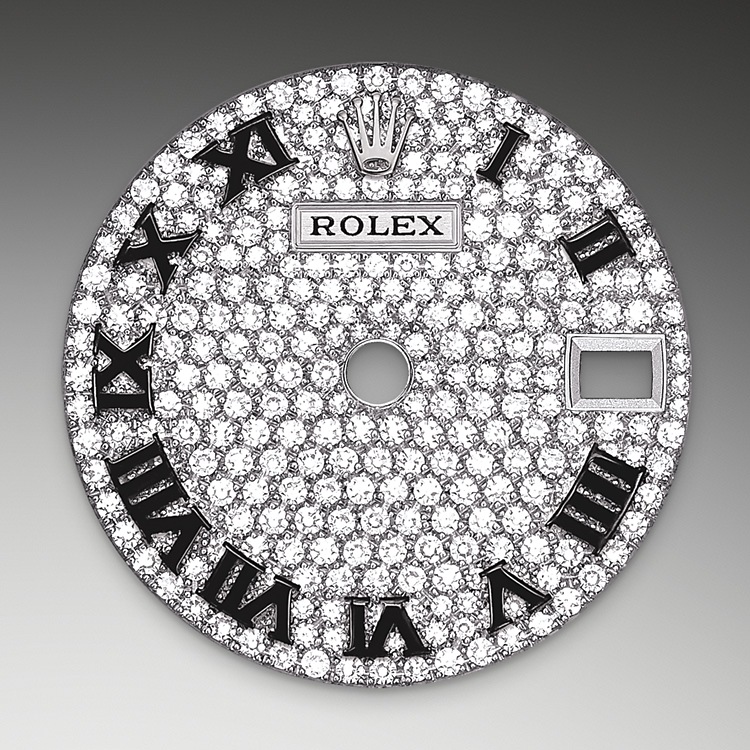 Lady-Datejust M279139RBR-0014 - Il quadrante con <i>pavé</i> di diamanti | L'Angolo delle Ore