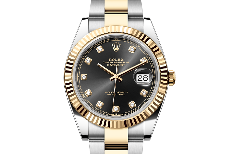 Rolex silver and gold datejust top