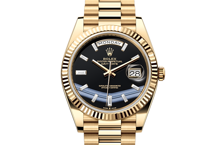 Rolex with gold top