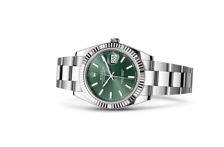  Datejust di Rolex in Rolesor bianco (combinazione di acciaio Oystersteel e oro bianco), M126334-0027 | L'Angolo delle Ore