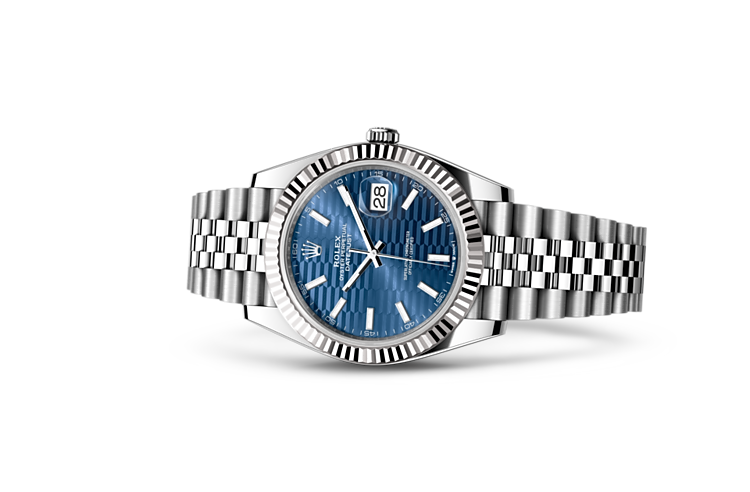  Datejust di Rolex in Rolesor bianco (combinazione di acciaio Oystersteel e oro bianco), M126334-0032 | L'Angolo delle Ore