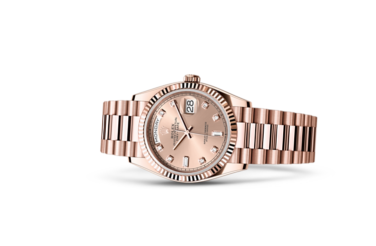  Day-Date di Rolex in oro Everose 18 ct, M128235-0009 | L'Angolo delle Ore