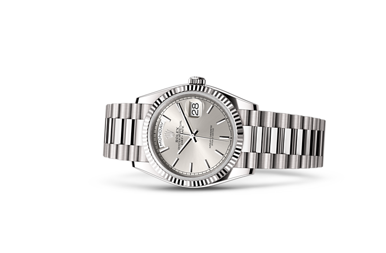  Day-Date di Rolex in 18 ct white gold, M128239-0005 | L'Angolo delle Ore