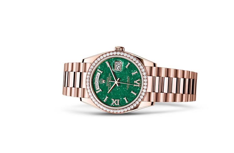  Day-Date di Rolex in oro Everose 18 ct, M128345RBR-0068 | L'Angolo delle Ore
