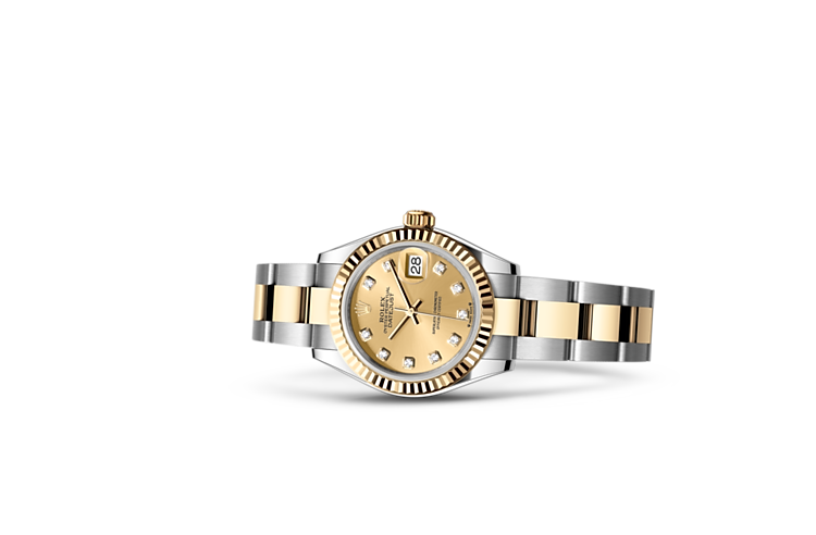  Lady-Datejust di Rolex in Rolesor giallo (combinazione di acciaio Oystersteel e oro giallo), M279173-0012 | L'Angolo delle Ore