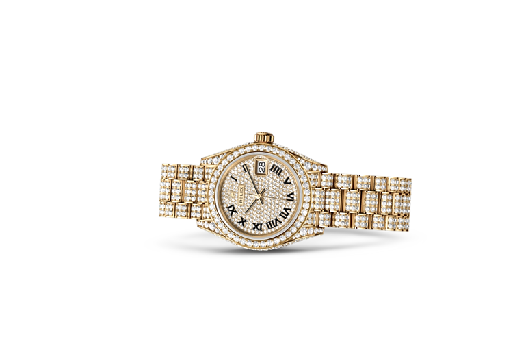  Lady-Datejust di Rolex in Oro giallo 18 ct, fianchi della <i>carrure</i> e anse con diamanti, M279458RBR-0001 | L'Angolo delle Ore
