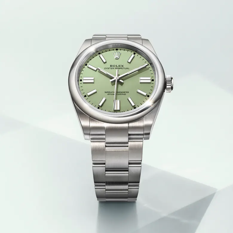 Rolex Oyster Perpetual 34 in Acciaio Oystersteel M124200 0003 L Angolo delle Ore